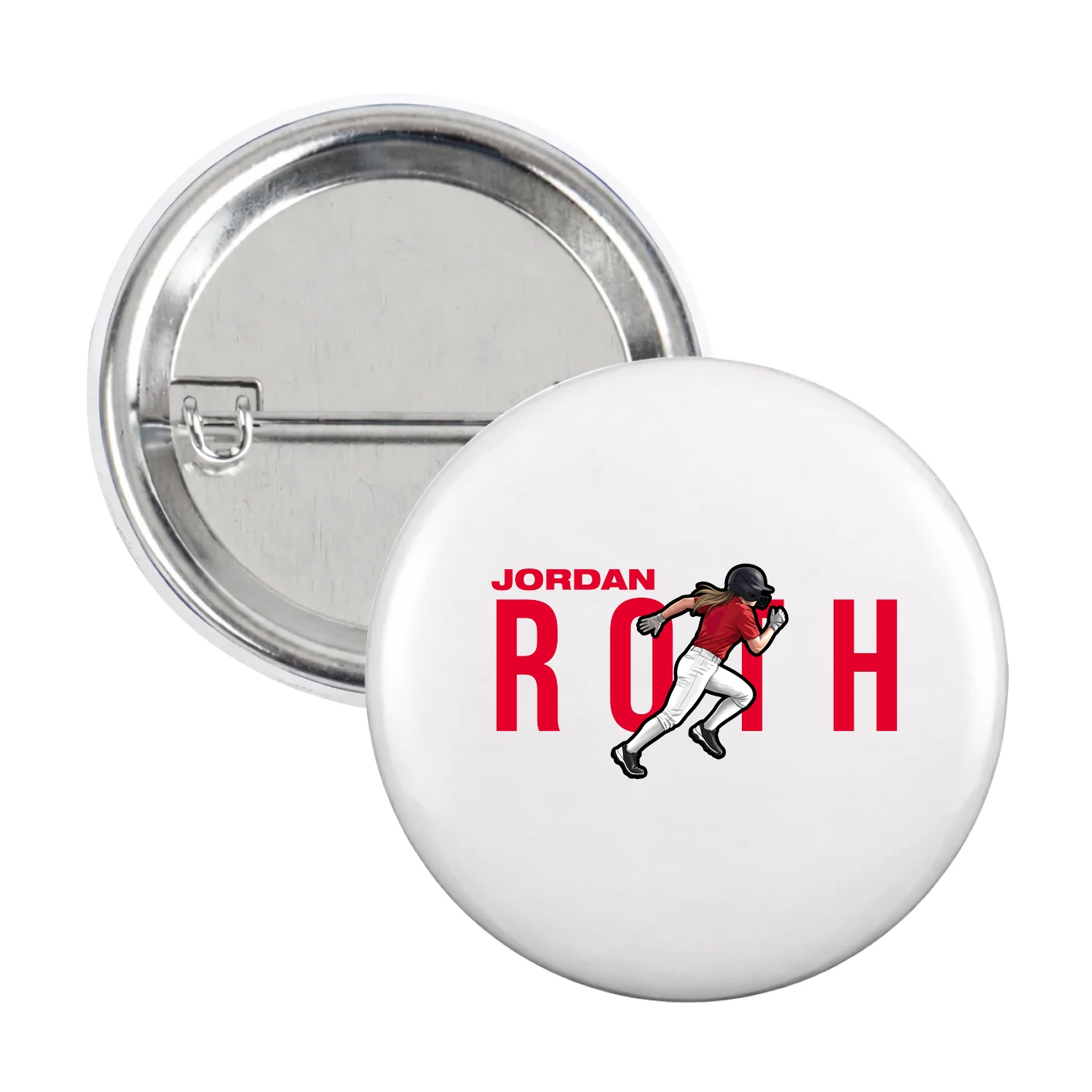 Game Day Button — Player Name in White