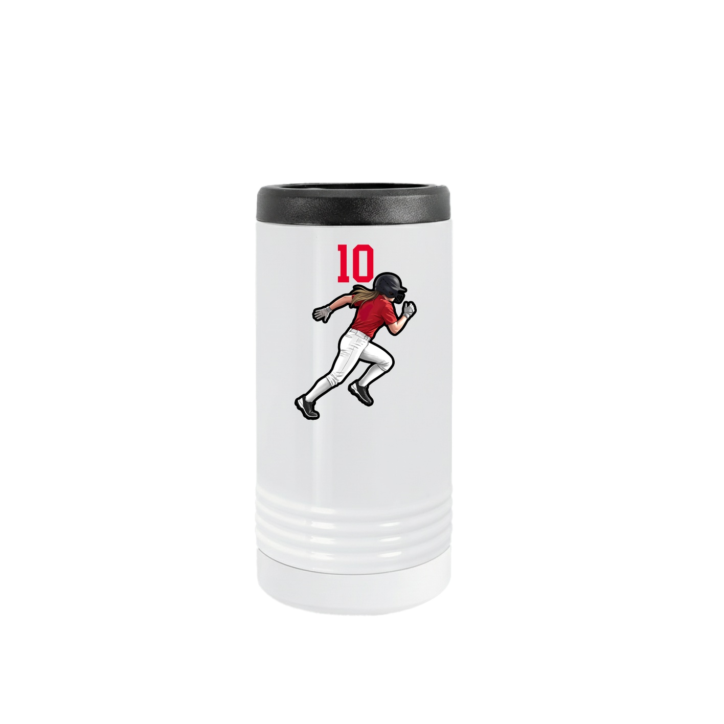Slim Beverage Holder — Number Top in White