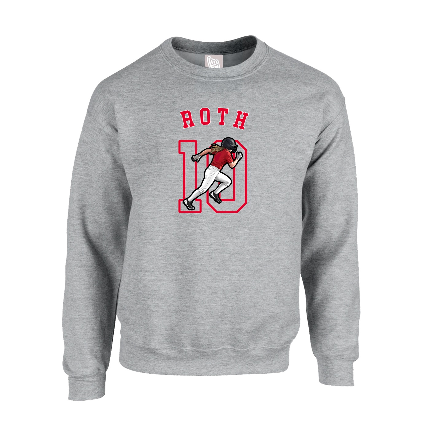 Fleece Crew — Shirsey Arch in Grey