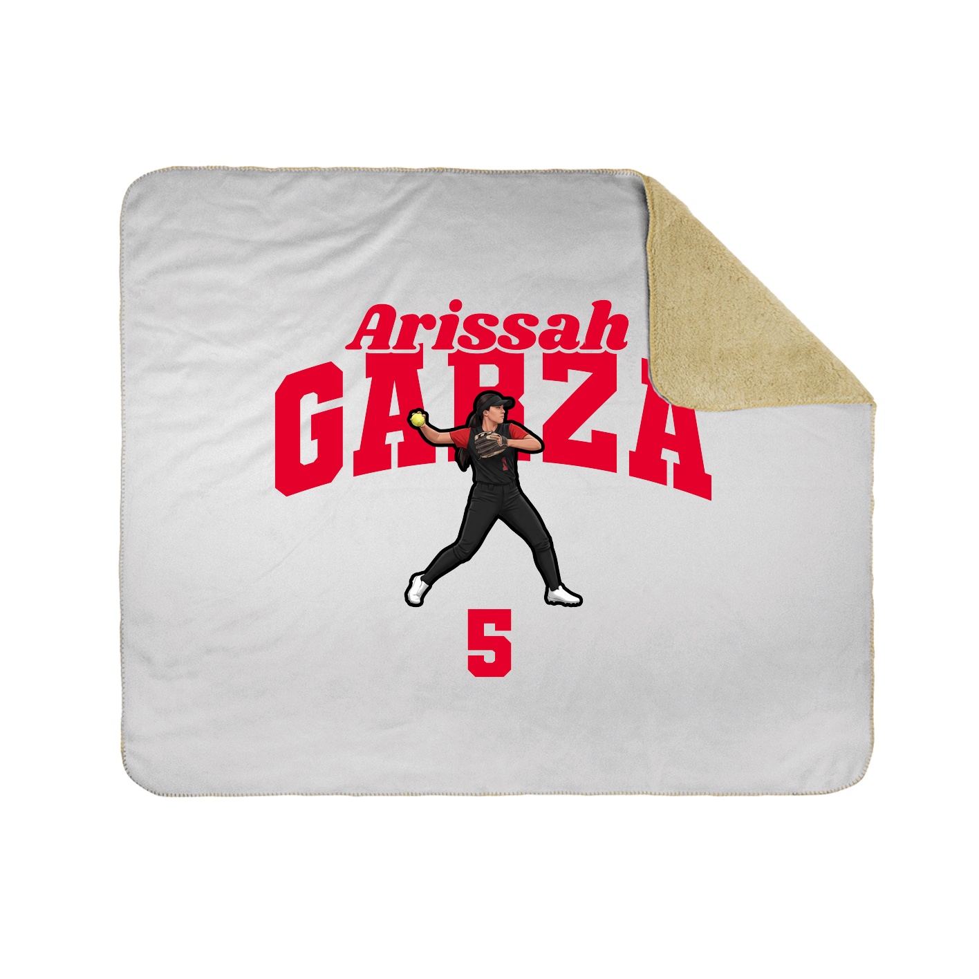 Throw Blanket — Signature Arch in White