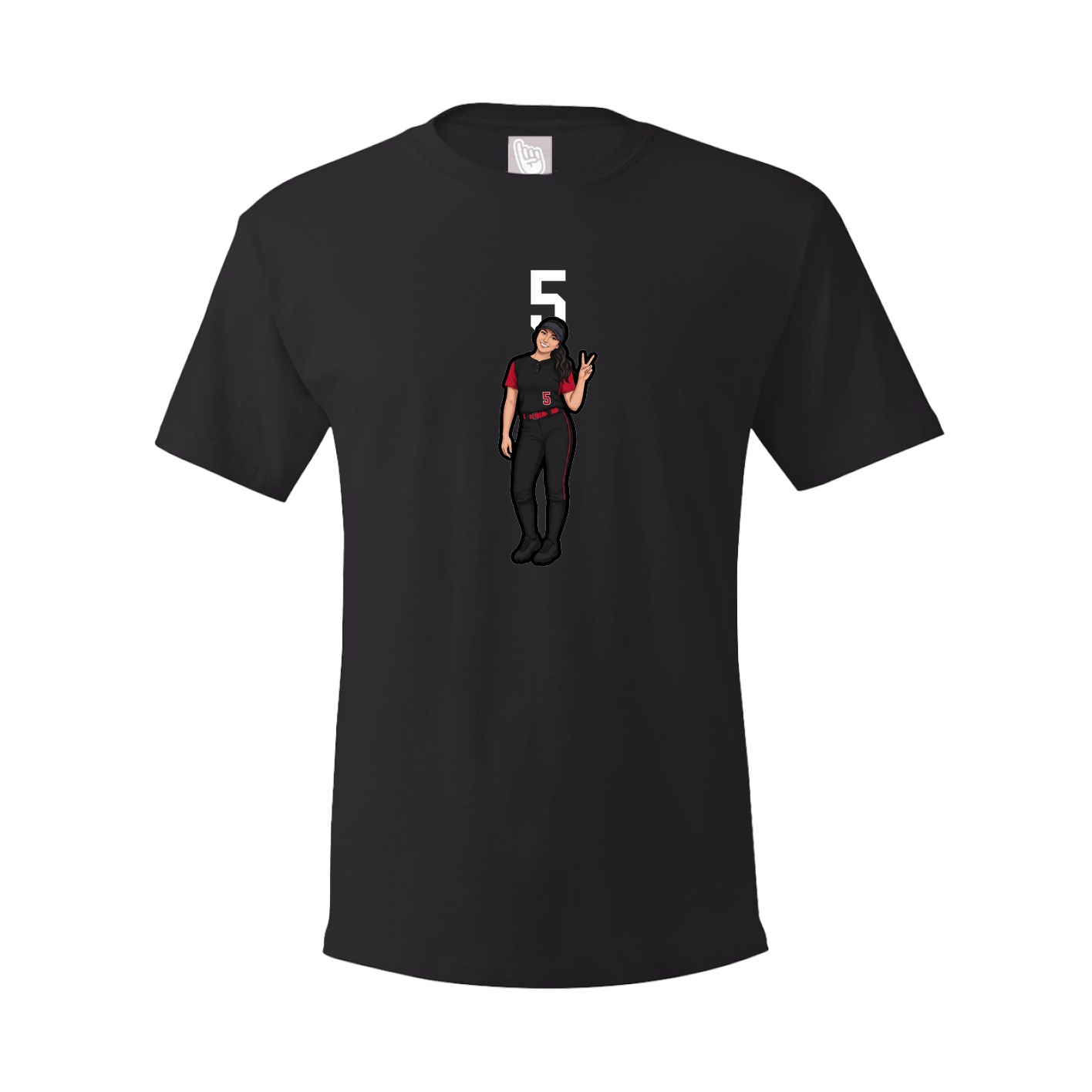 Tee — Number Top in Black