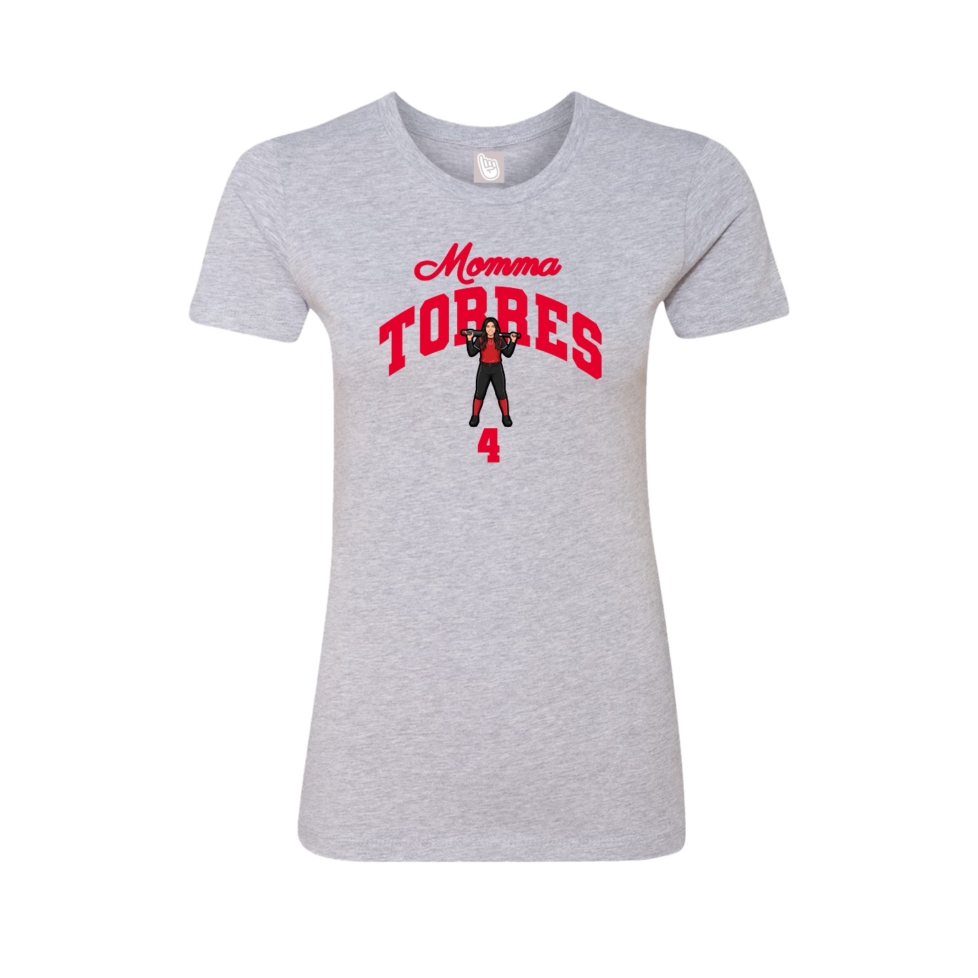 Womens Tee — Mothers Day Arch in Grey