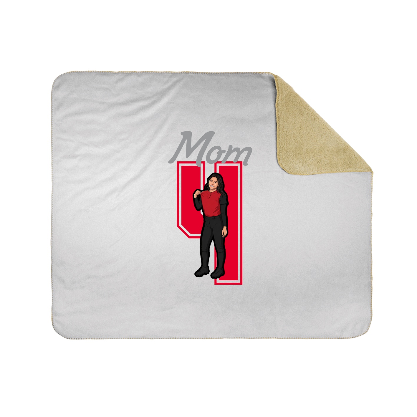 Throw Blanket — Mothers Day Shirsey in White