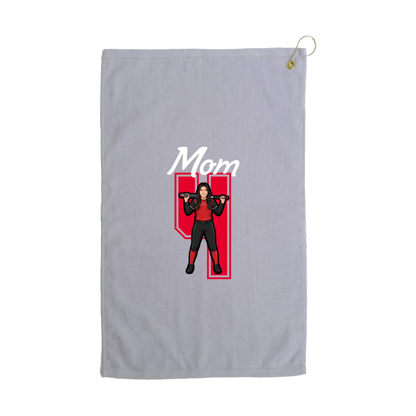 Golf Towel — Mothers Day Shirsey in Grey
