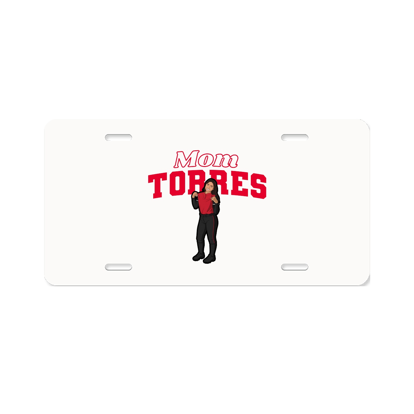 License Plate — Mothers Day Block in Classic