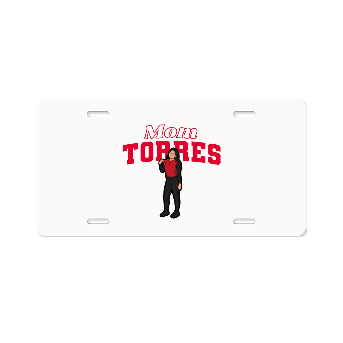 License Plate — Mothers Day Block in Classic