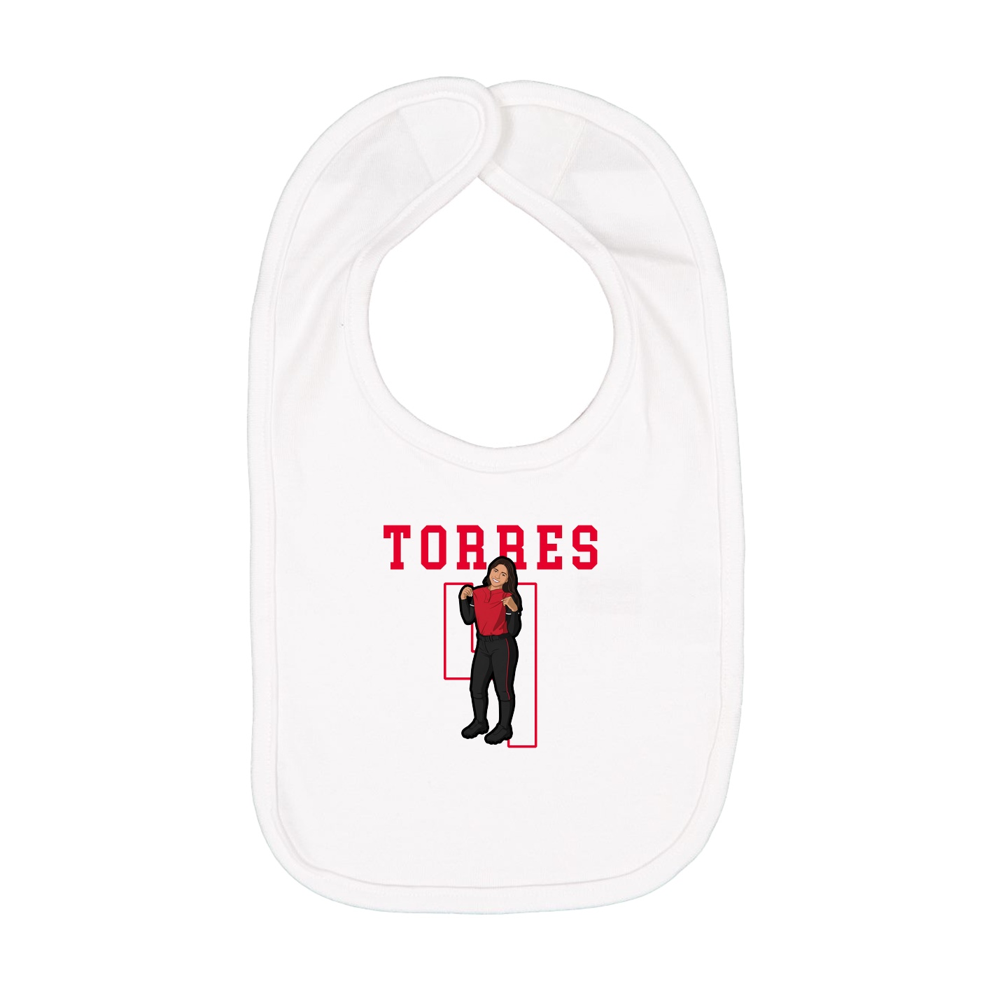Infant Bib — Shirsey in White