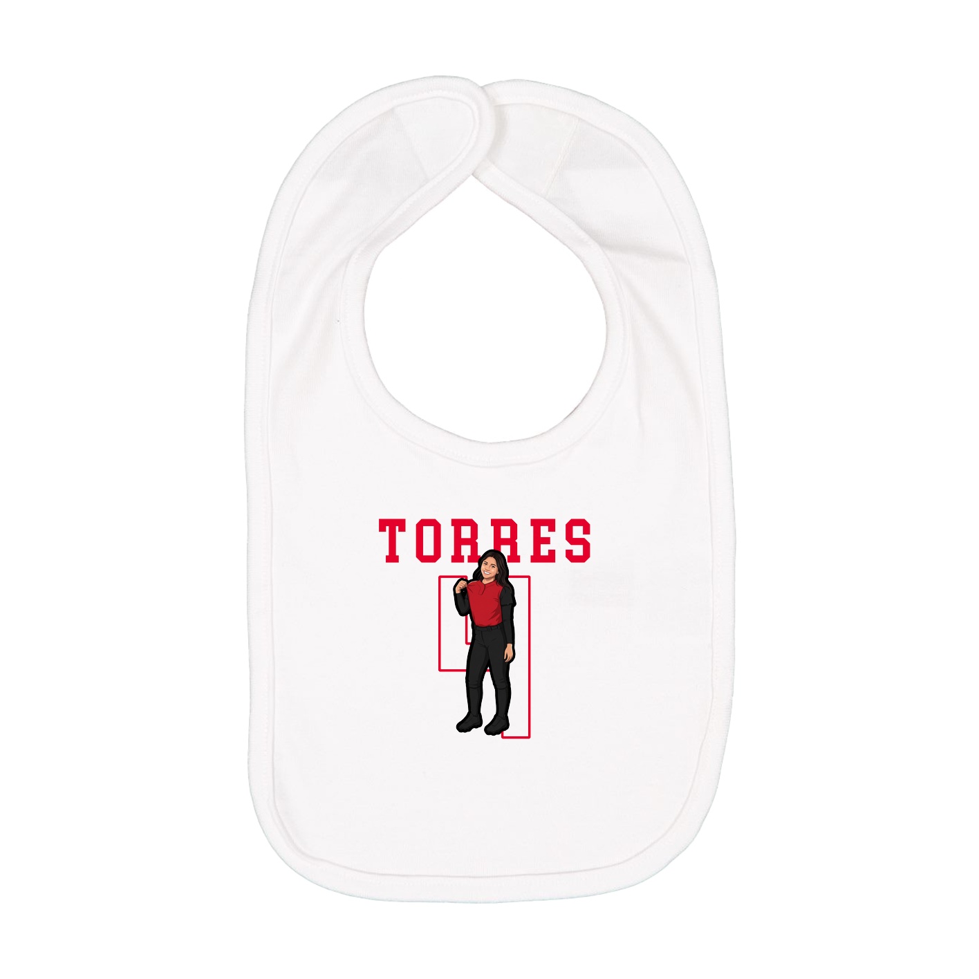 Infant Bib — Shirsey in White