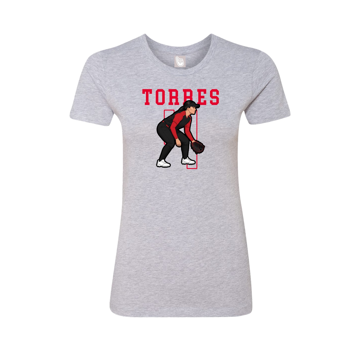 Fitted Women's Tee — Shirsey in Grey