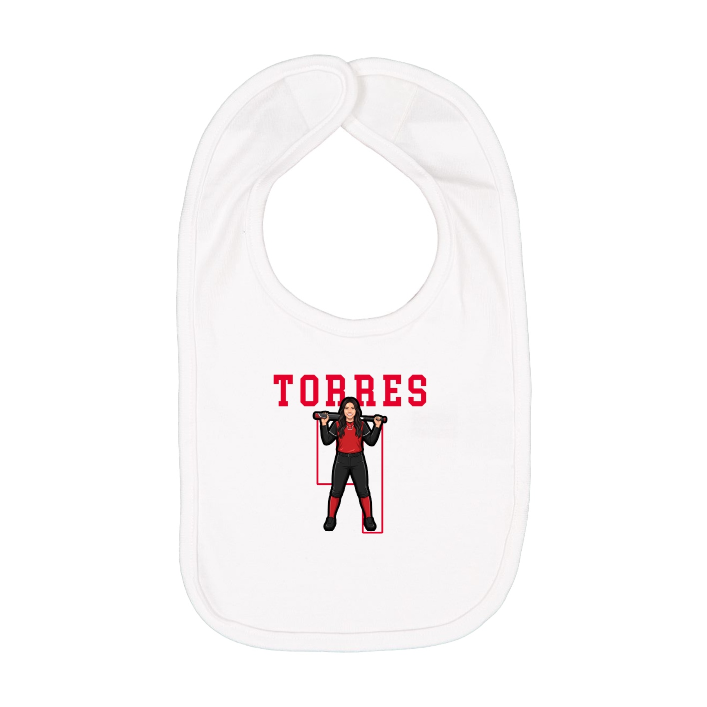 Infant Bib — Shirsey in White
