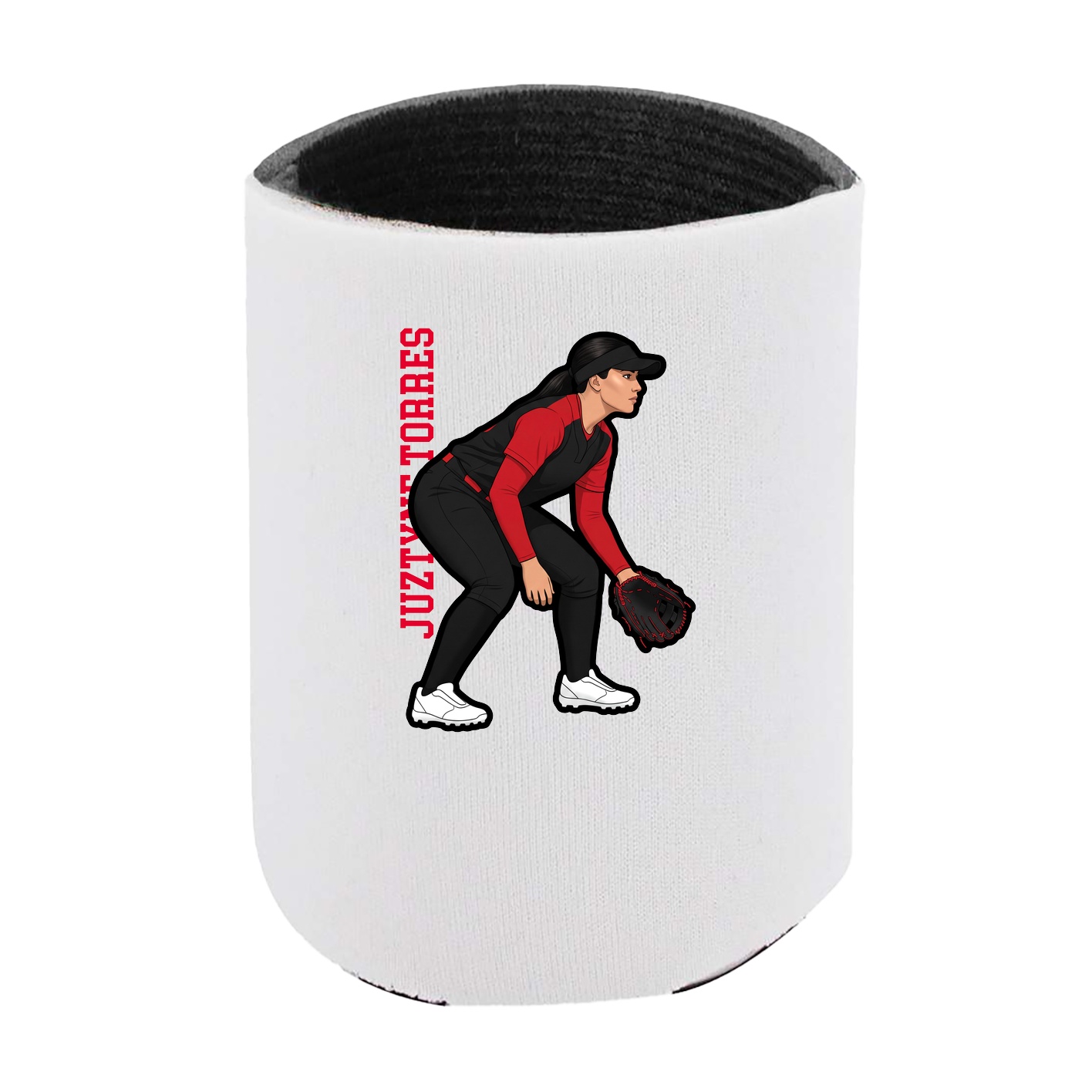 Can Holder — Name Vertical in White