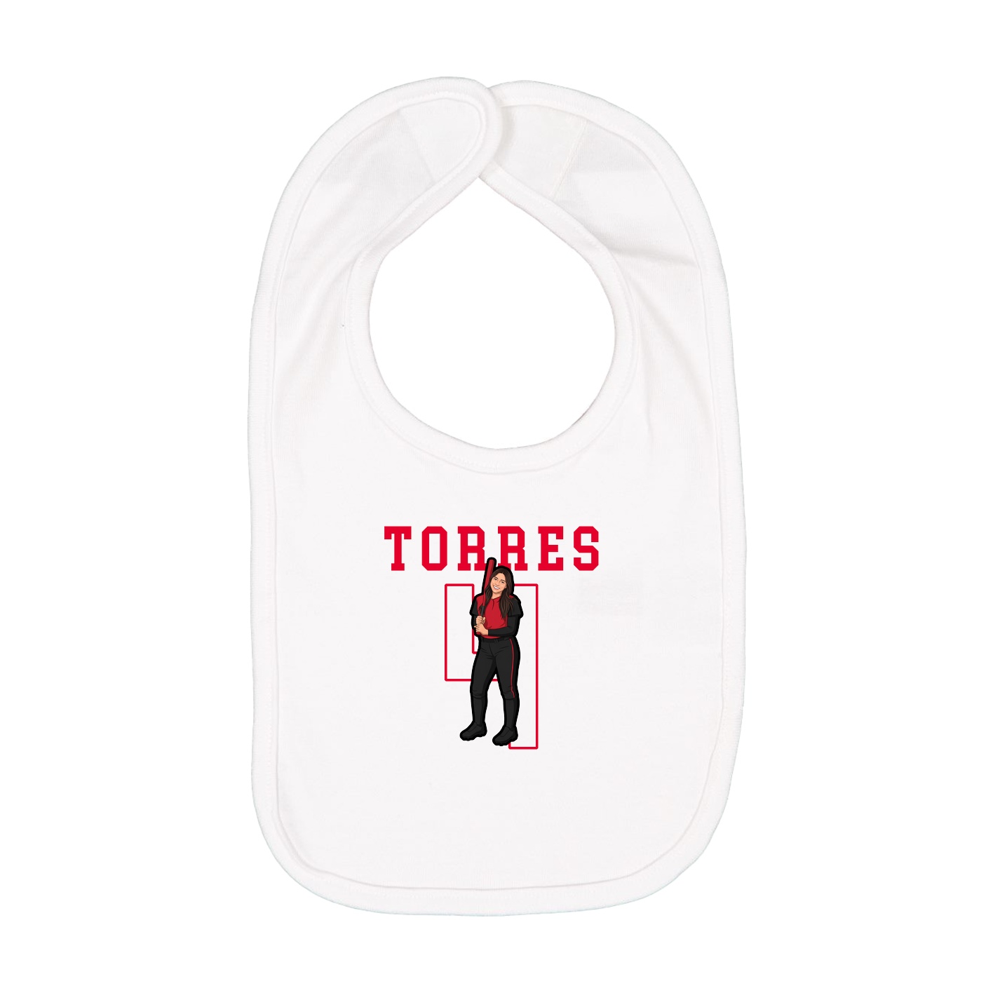 Infant Bib — Shirsey in White