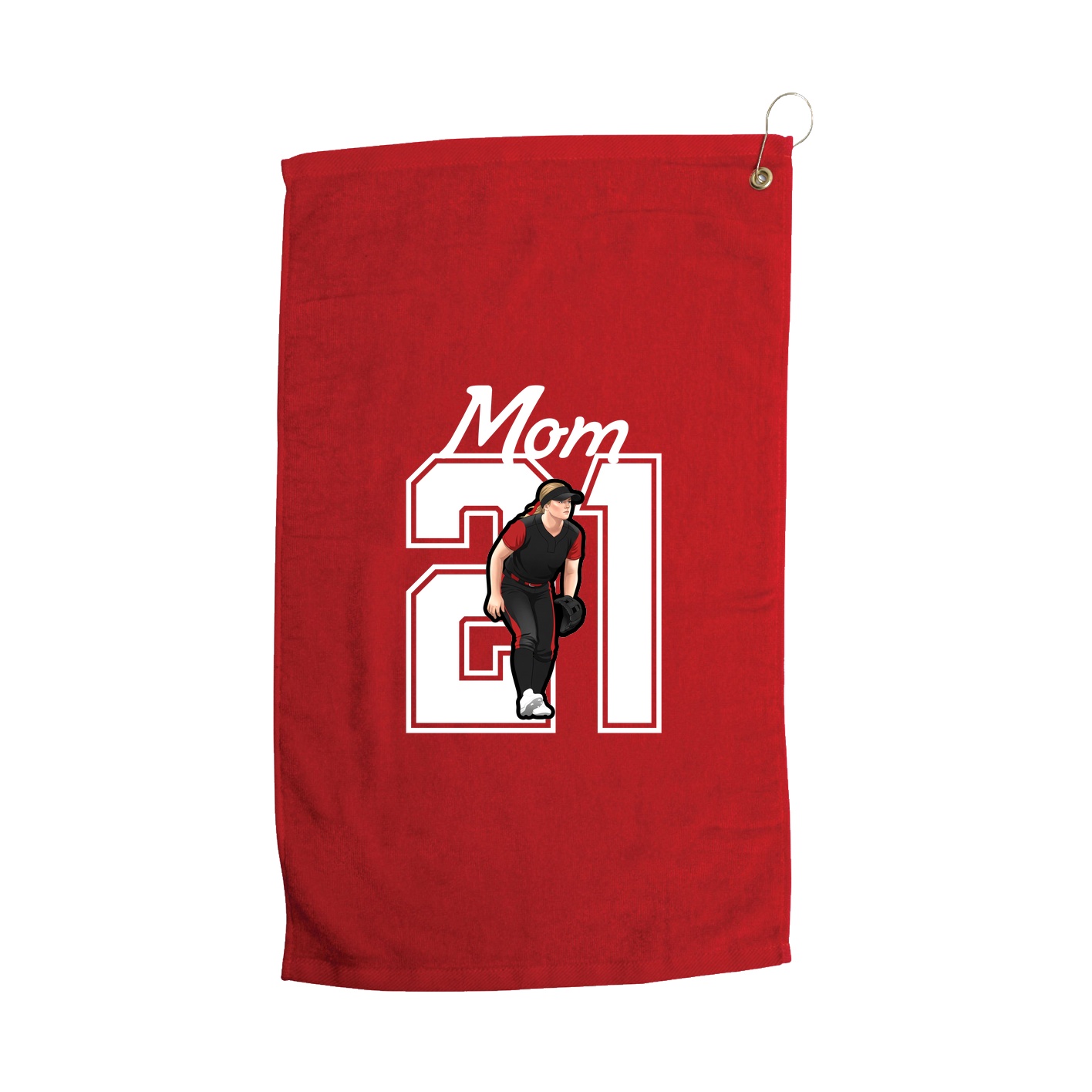 Golf Towel — Mothers Day Shirsey in Red