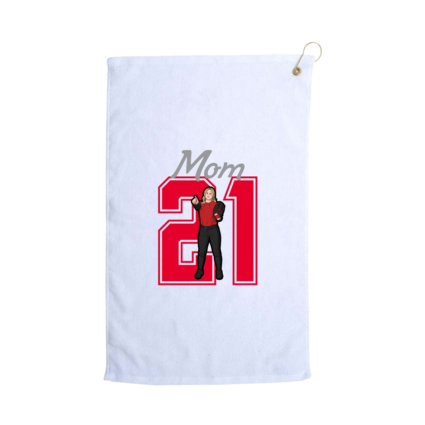 Golf Towel — Mothers Day Shirsey in White