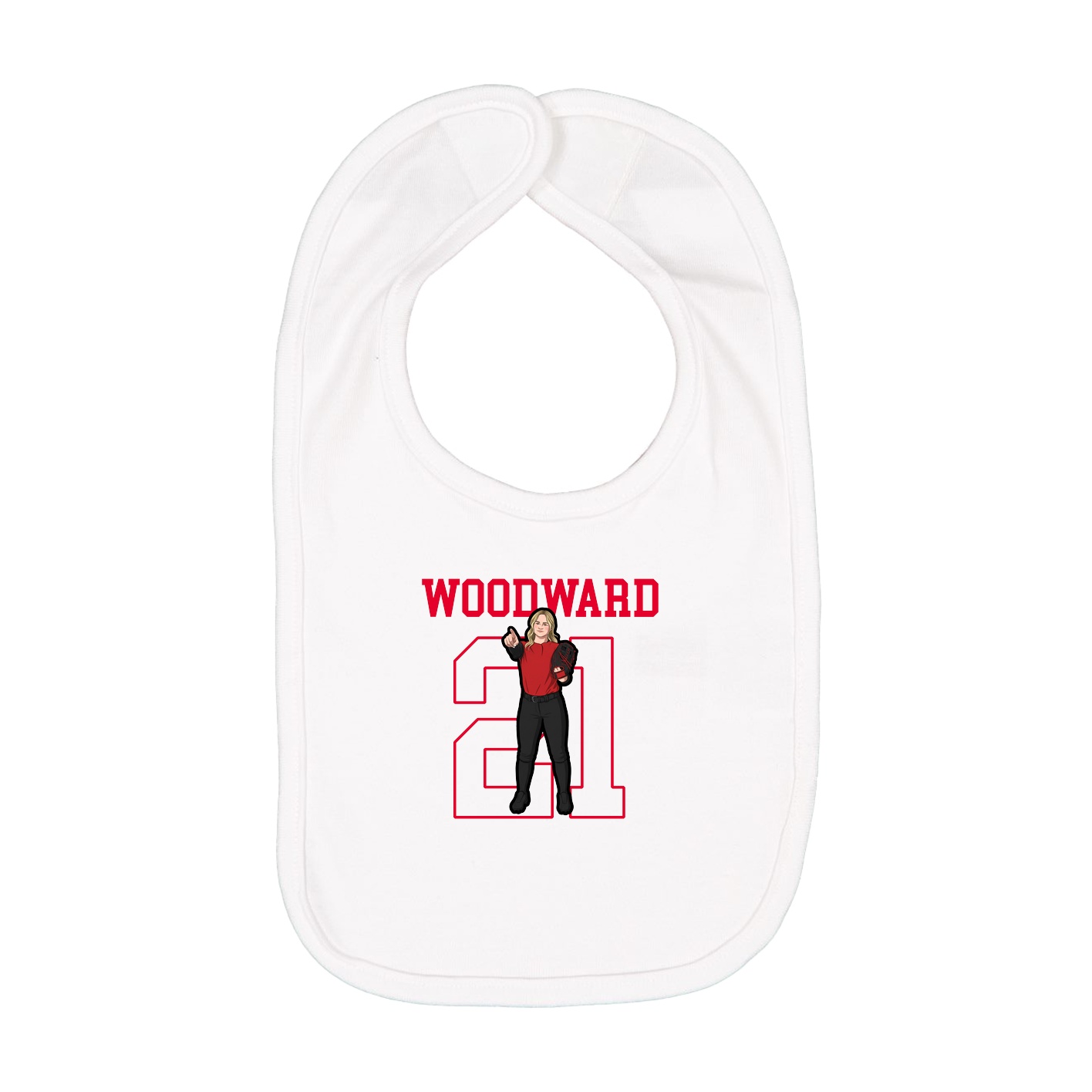 Infant Bib — Shirsey in White