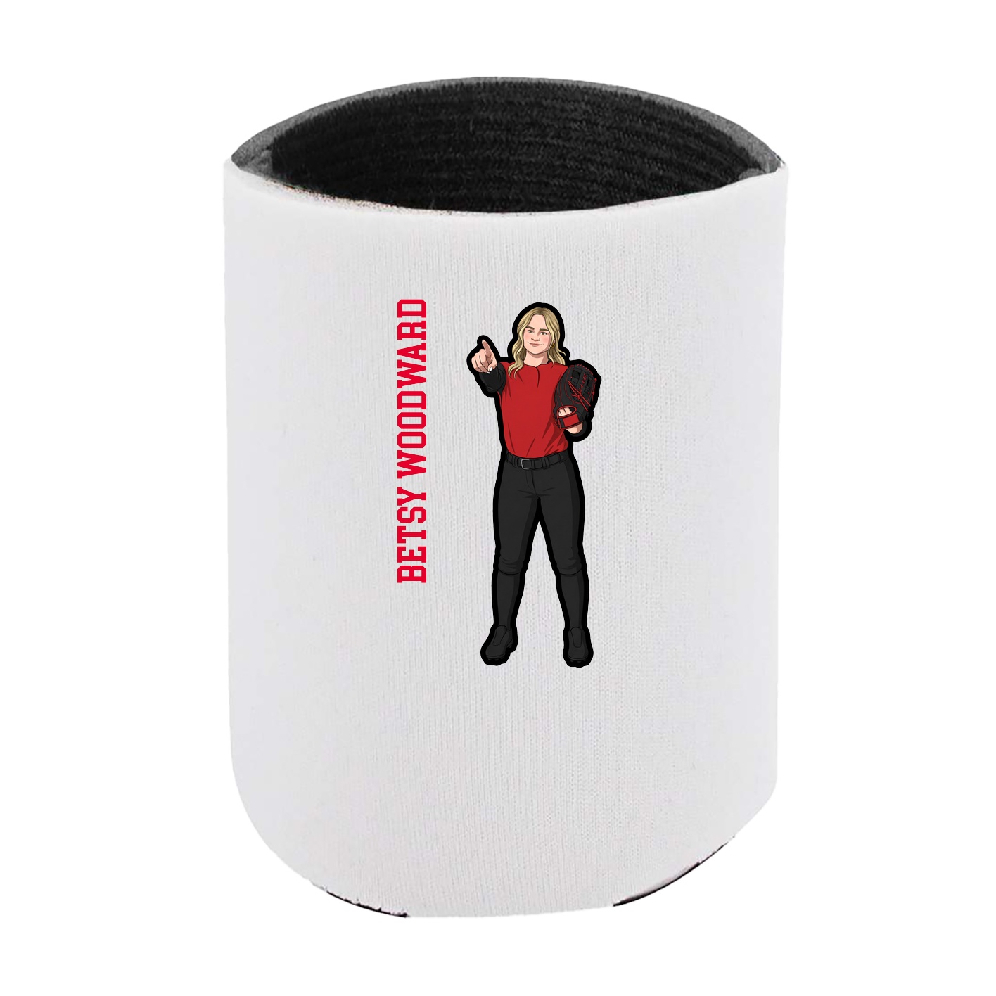 Can Holder — Name Vertical in White