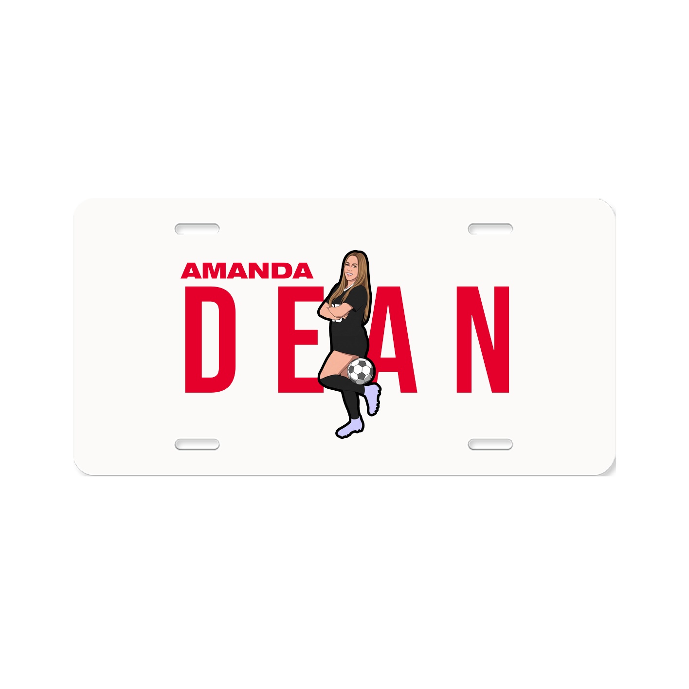 License Plate — Player Name in Classic