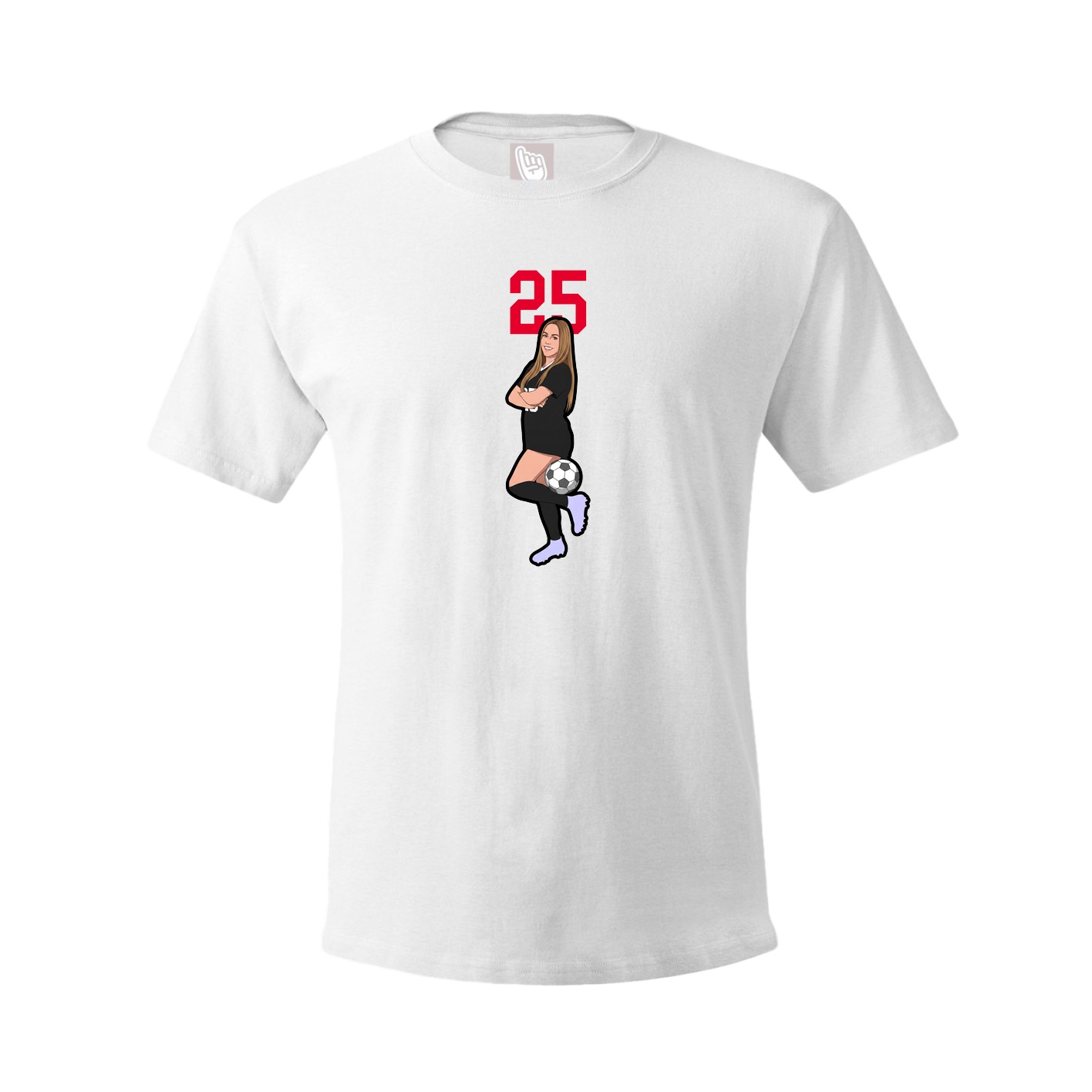 Tee — Number Top in White