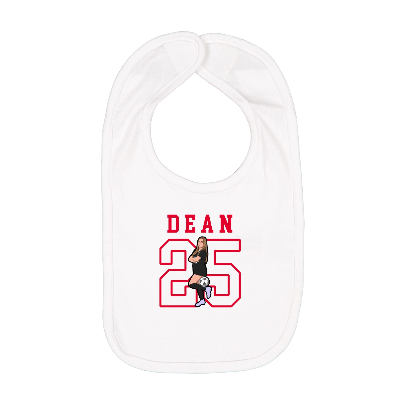 Infant Bib — Shirsey in White