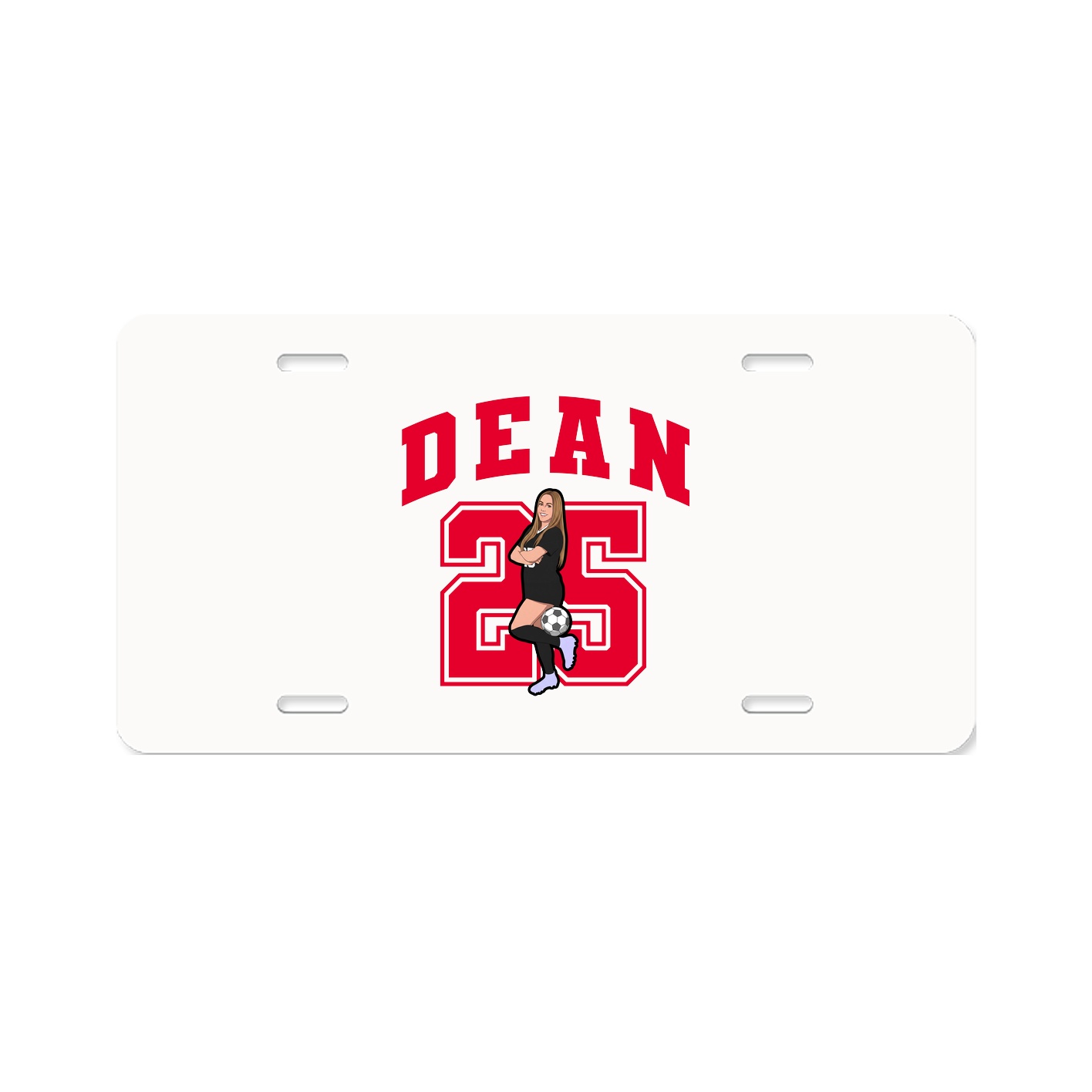License Plate — Number in Classic
