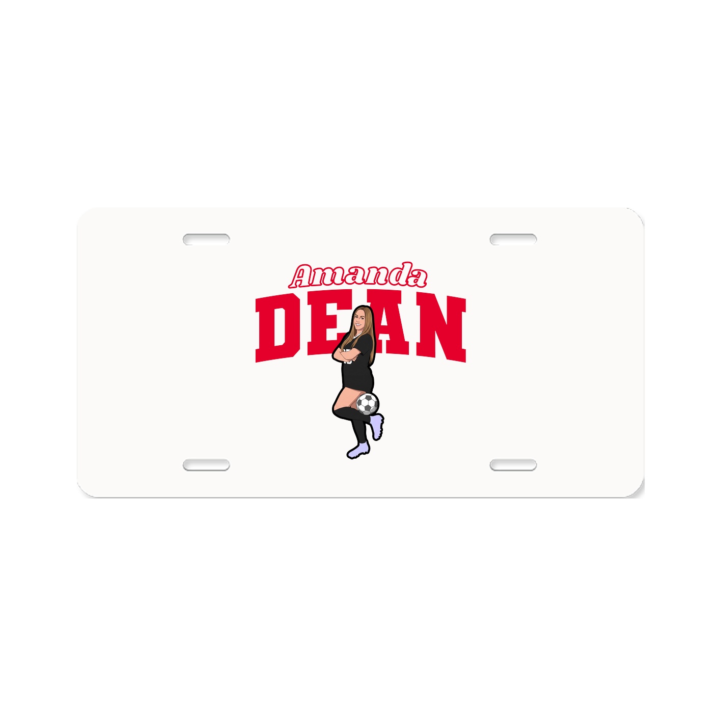 License Plate — Name Arch in Classic