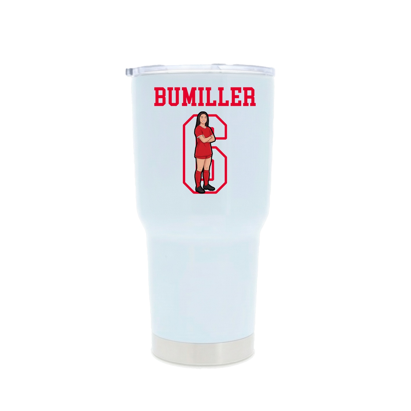 30oz Stainless Steel Tumbler — Shirsey in White