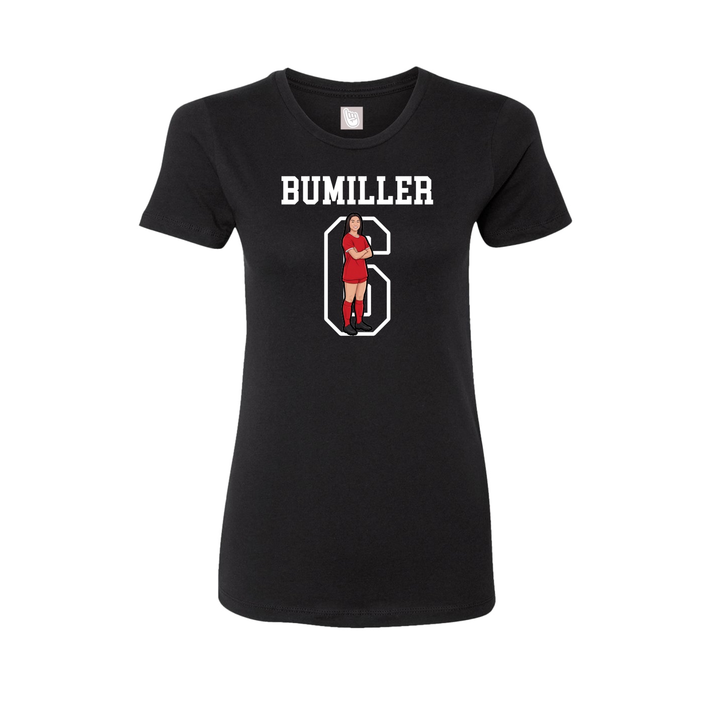 Fitted Women's Tee — Shirsey in Black
