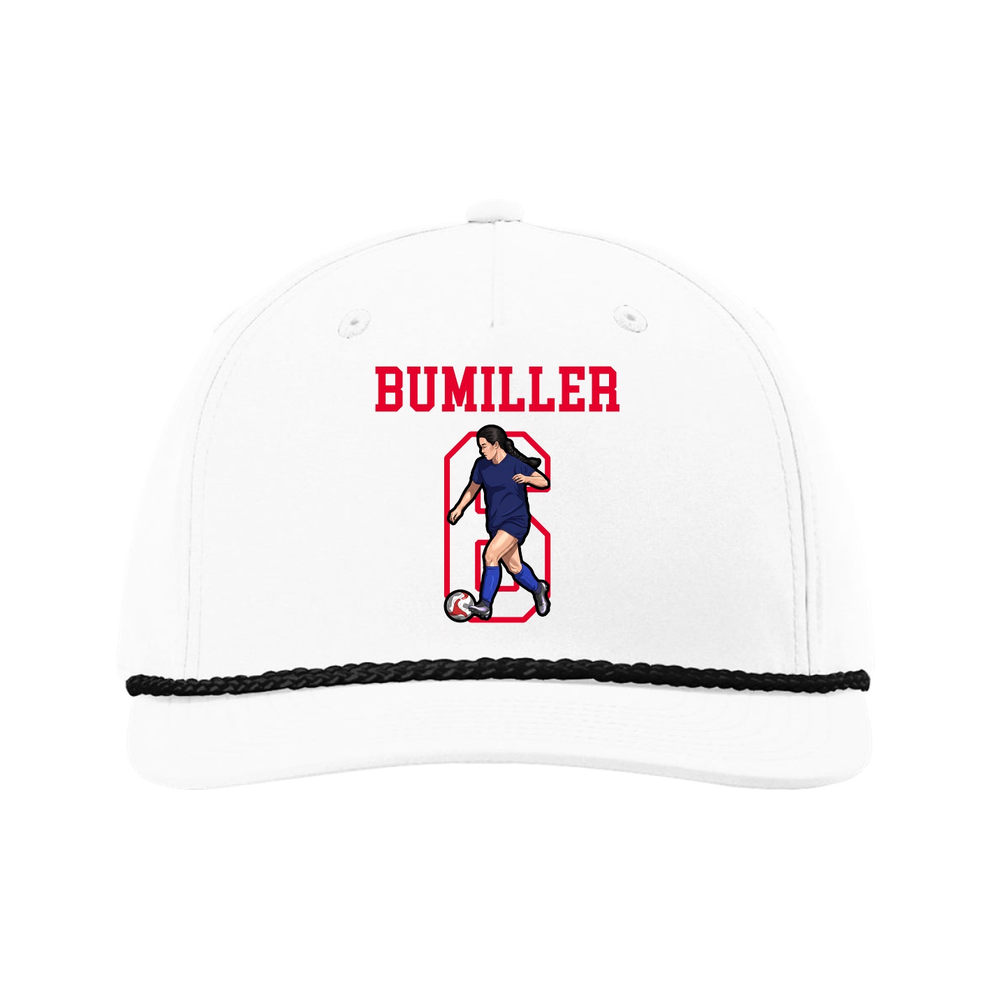 Five-Panel Classic Rope Cap — Shirsey in White