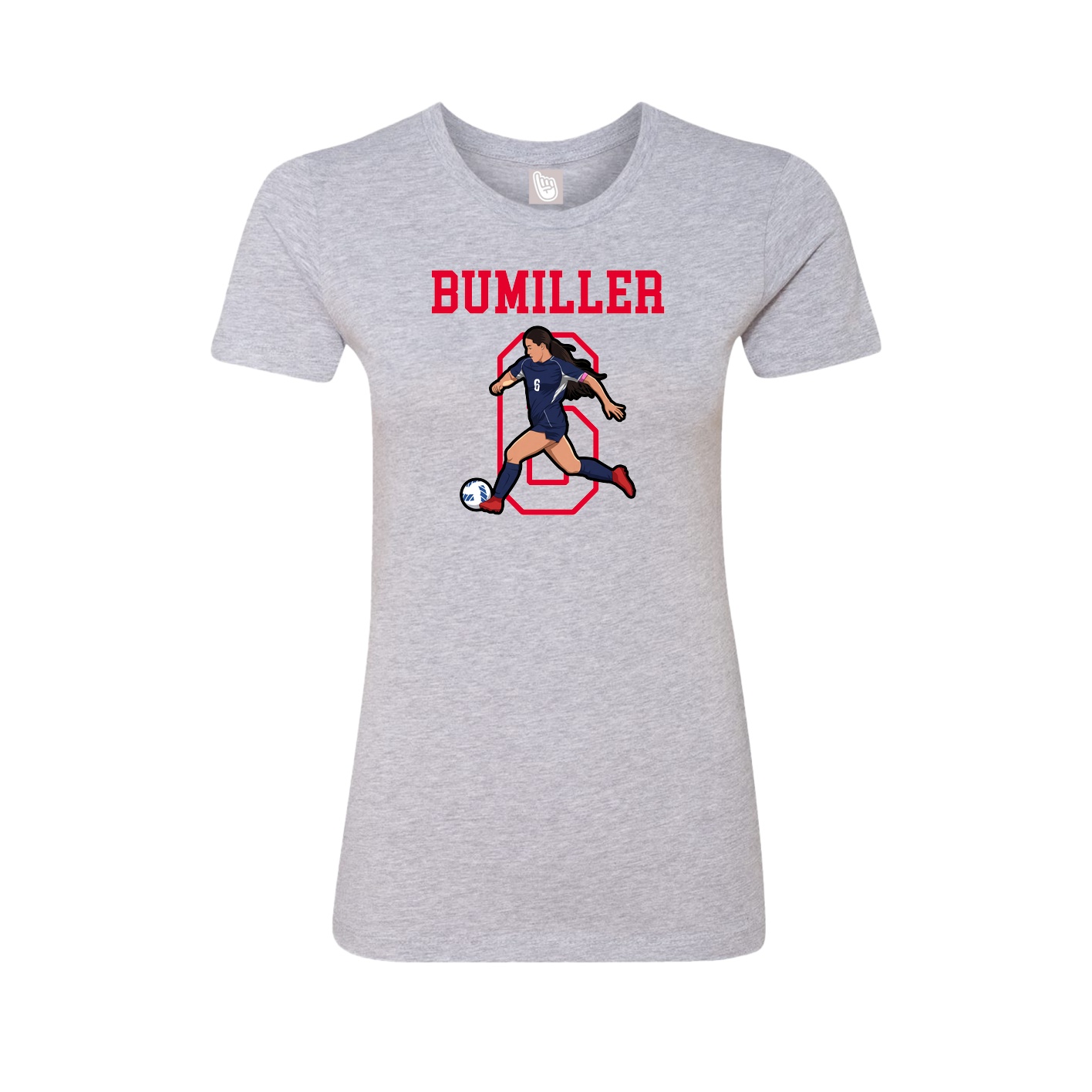 Fitted Women's Tee — Shirsey in Grey