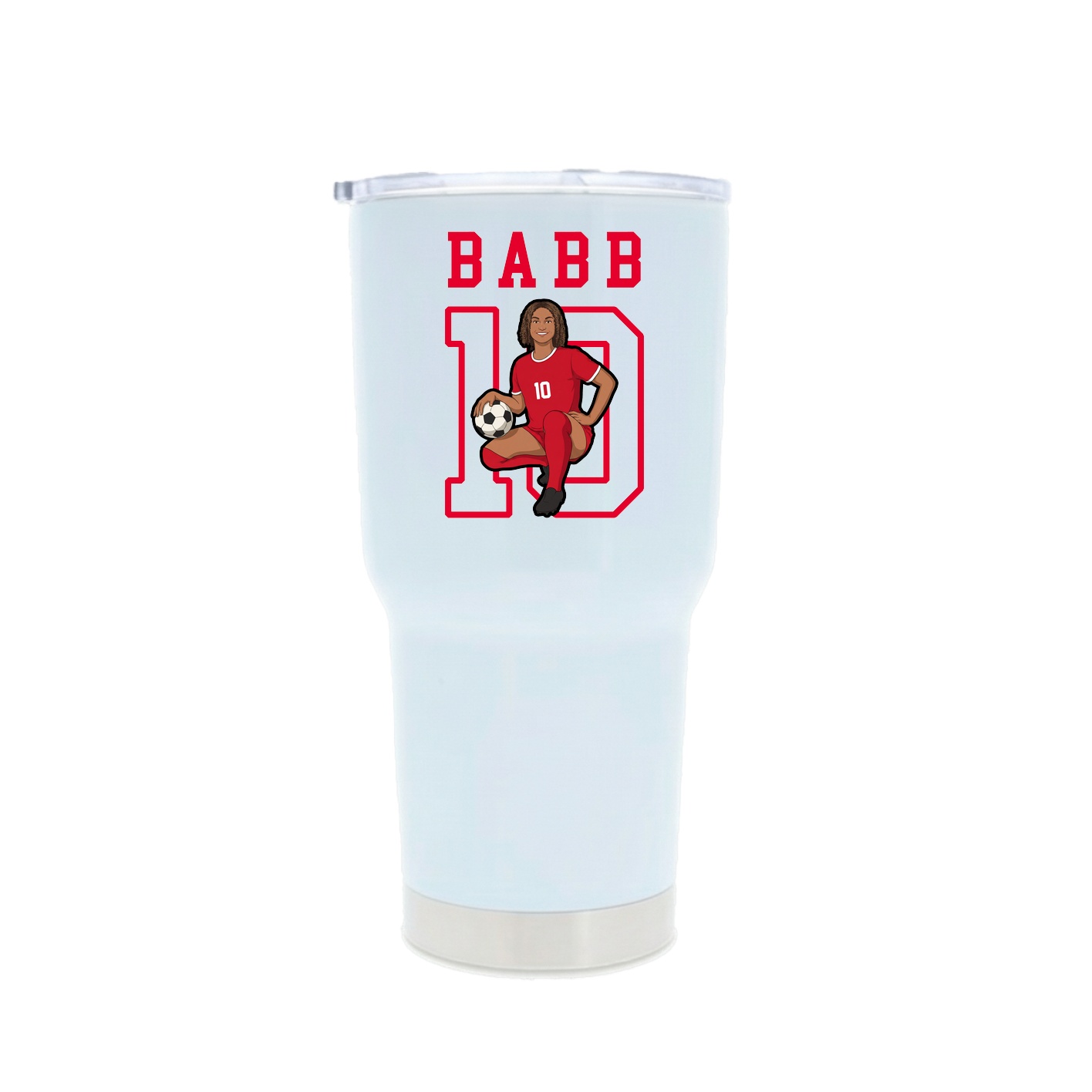 30oz Stainless Steel Tumbler — Shirsey in White