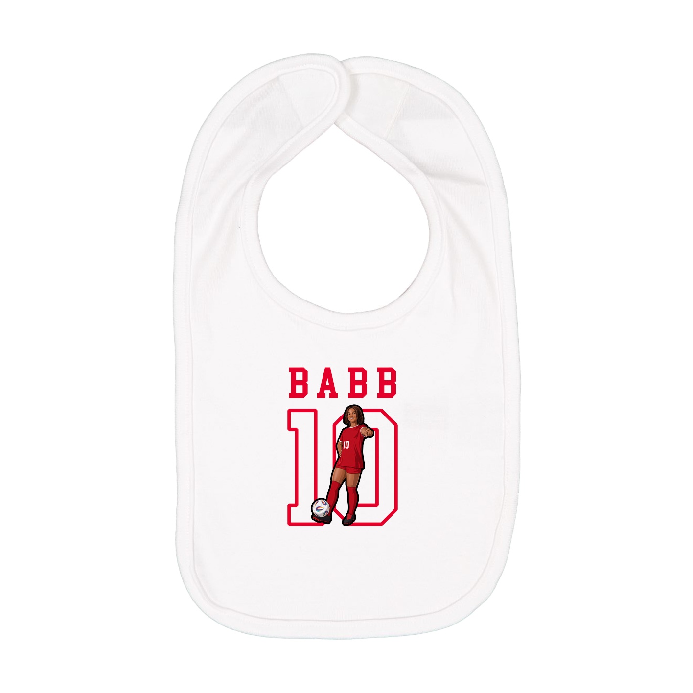 Infant Bib — Shirsey in White