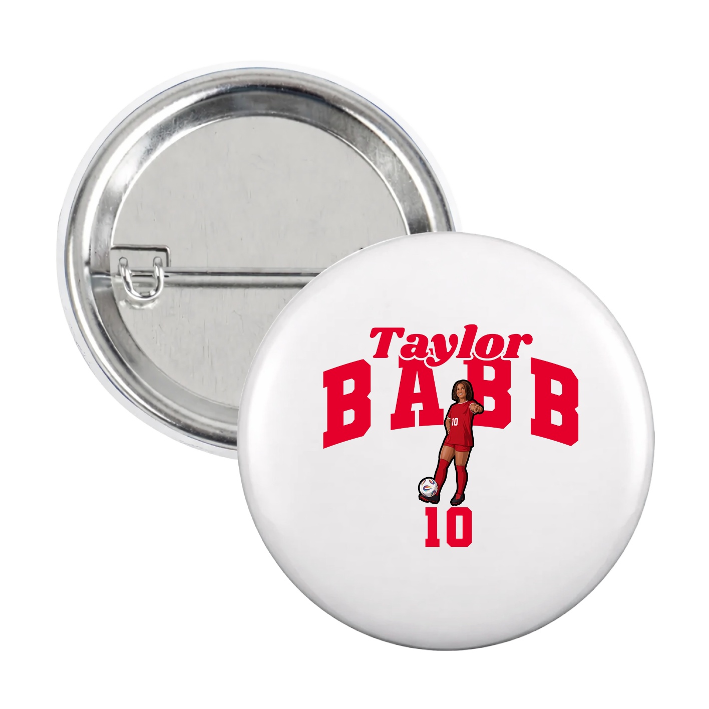 Game Day Button — Signature Arch in White