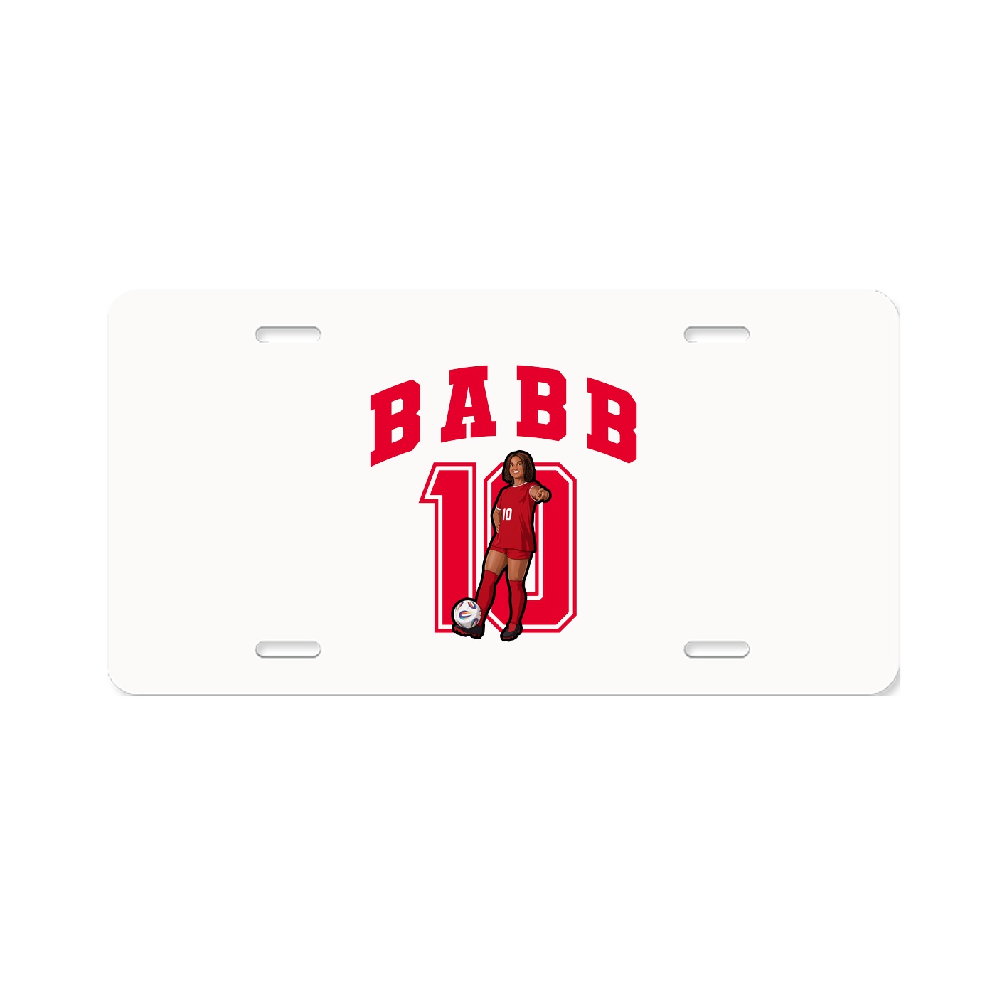 License Plate — Number in Classic