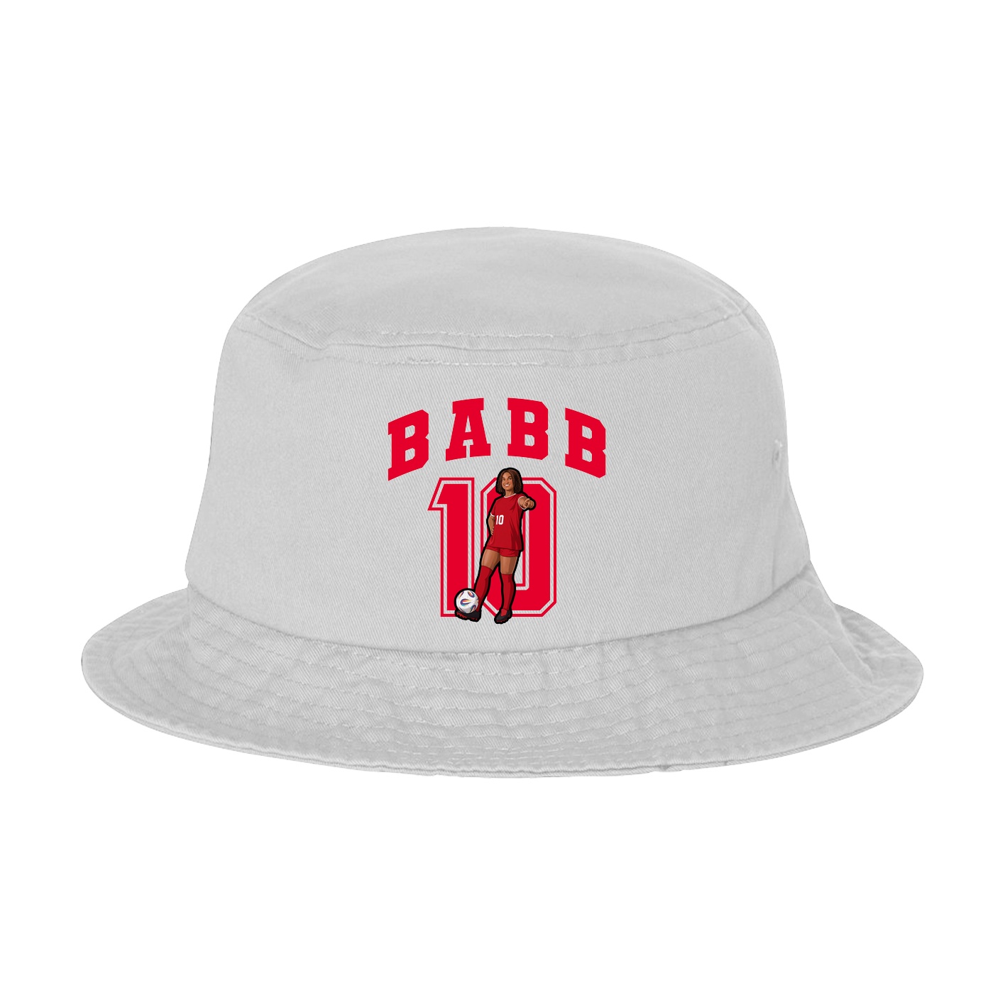 Bucket Cap — Number in White