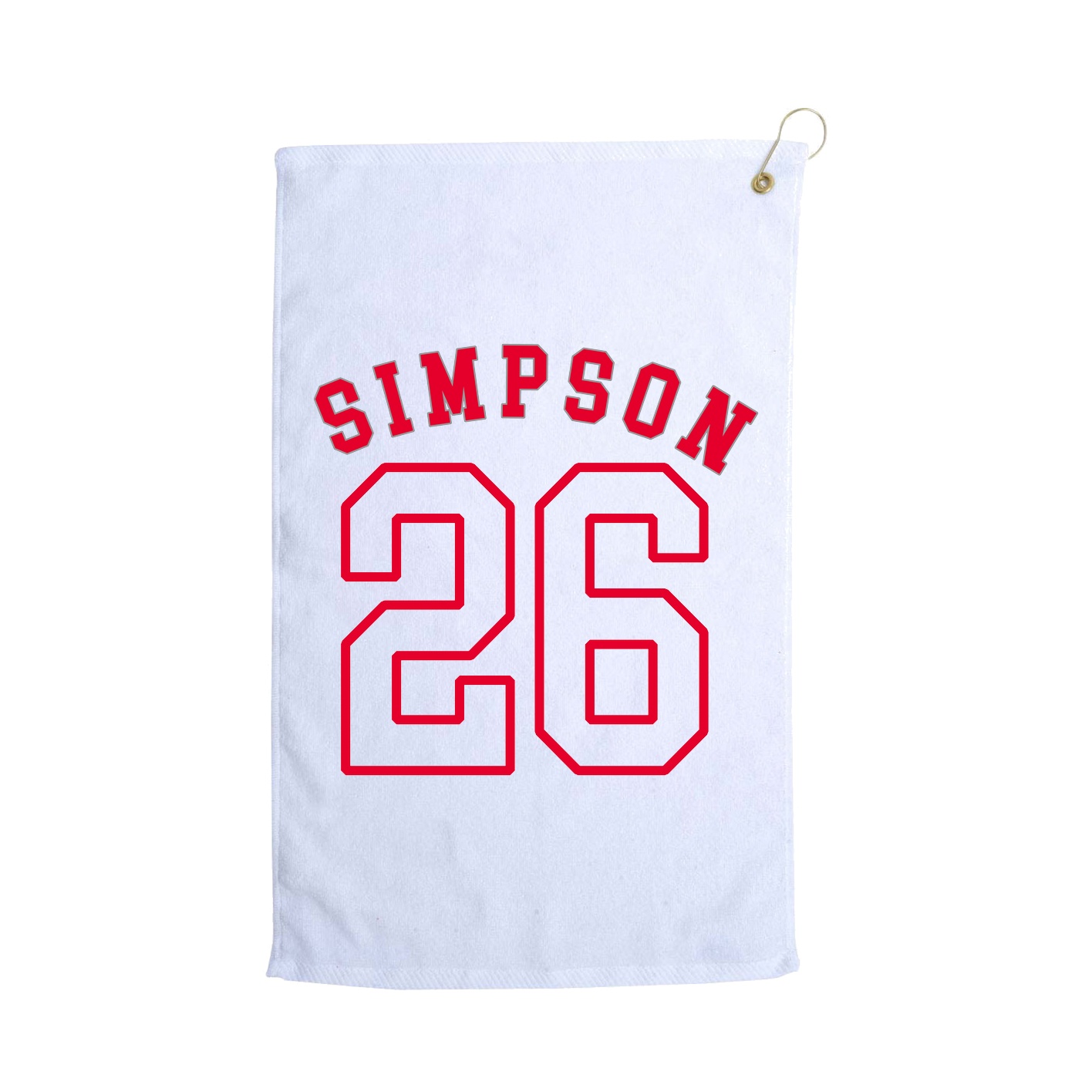 Golf Towel — Shirsey Arch in White