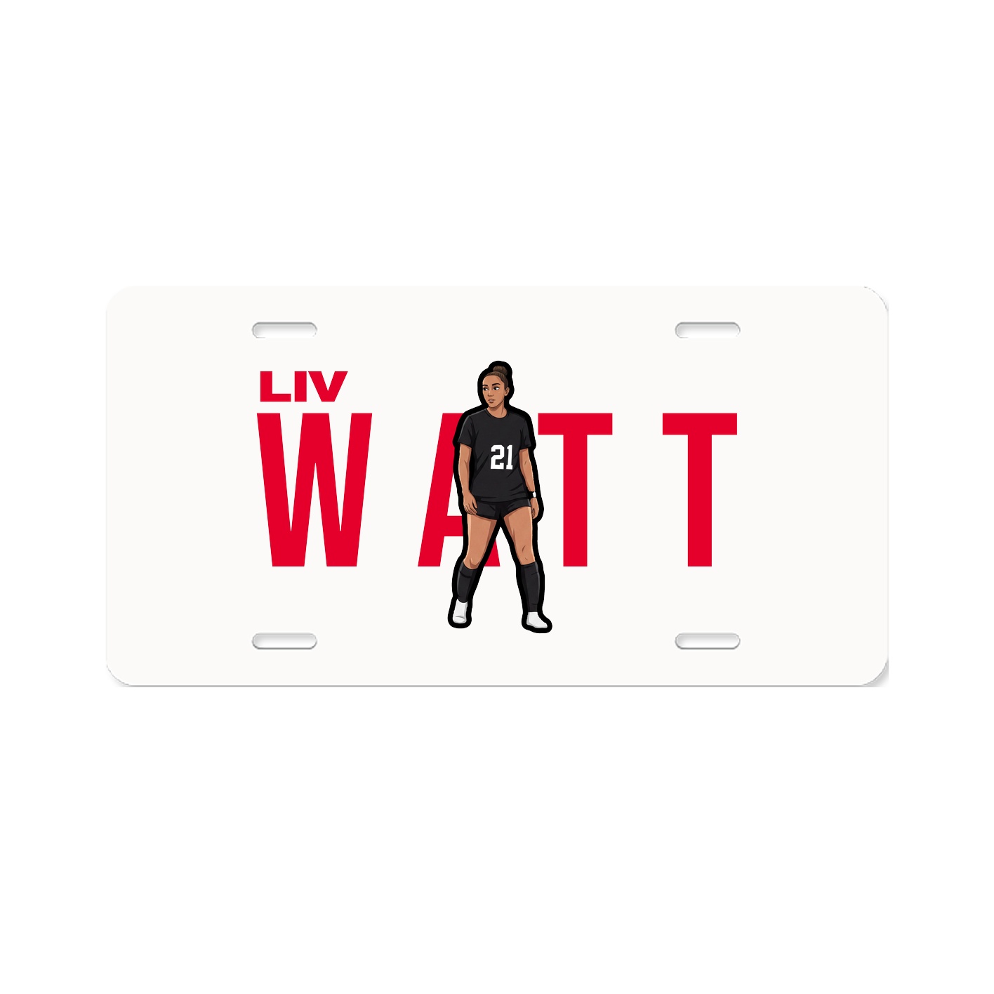 License Plate — Player Name in Classic