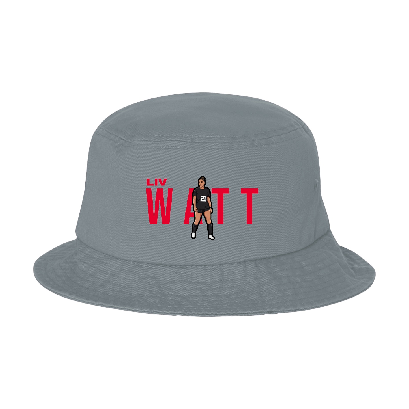 Bucket Cap — Player Name in Grey