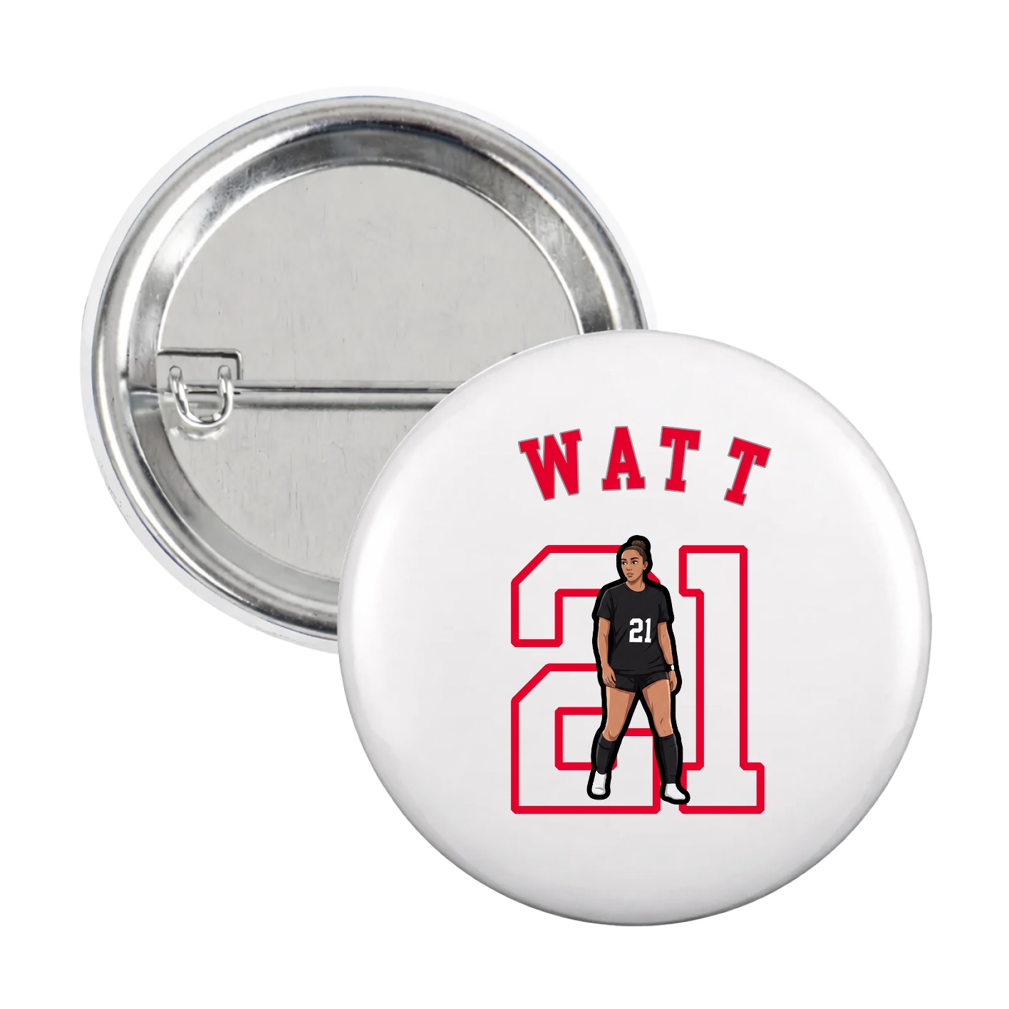 Game Day Button — Shirsey Arch in White
