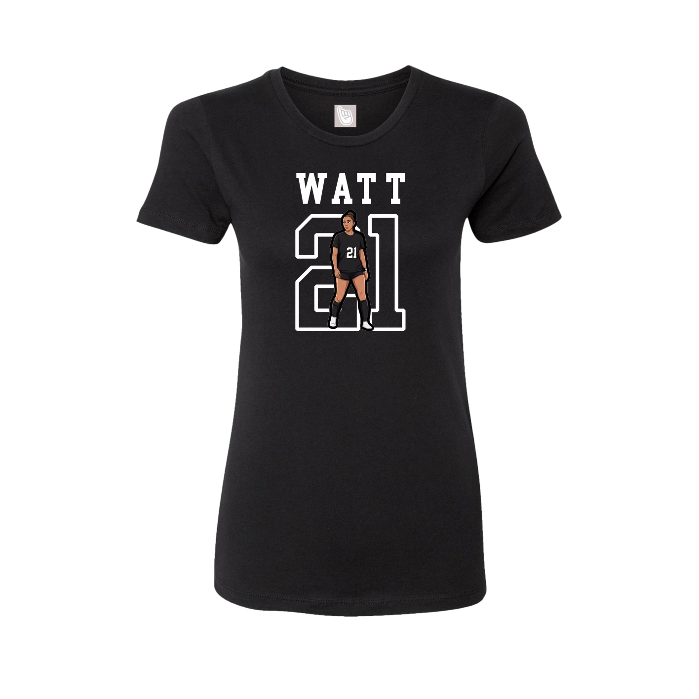 Fitted Women's Tee — Shirsey in Black