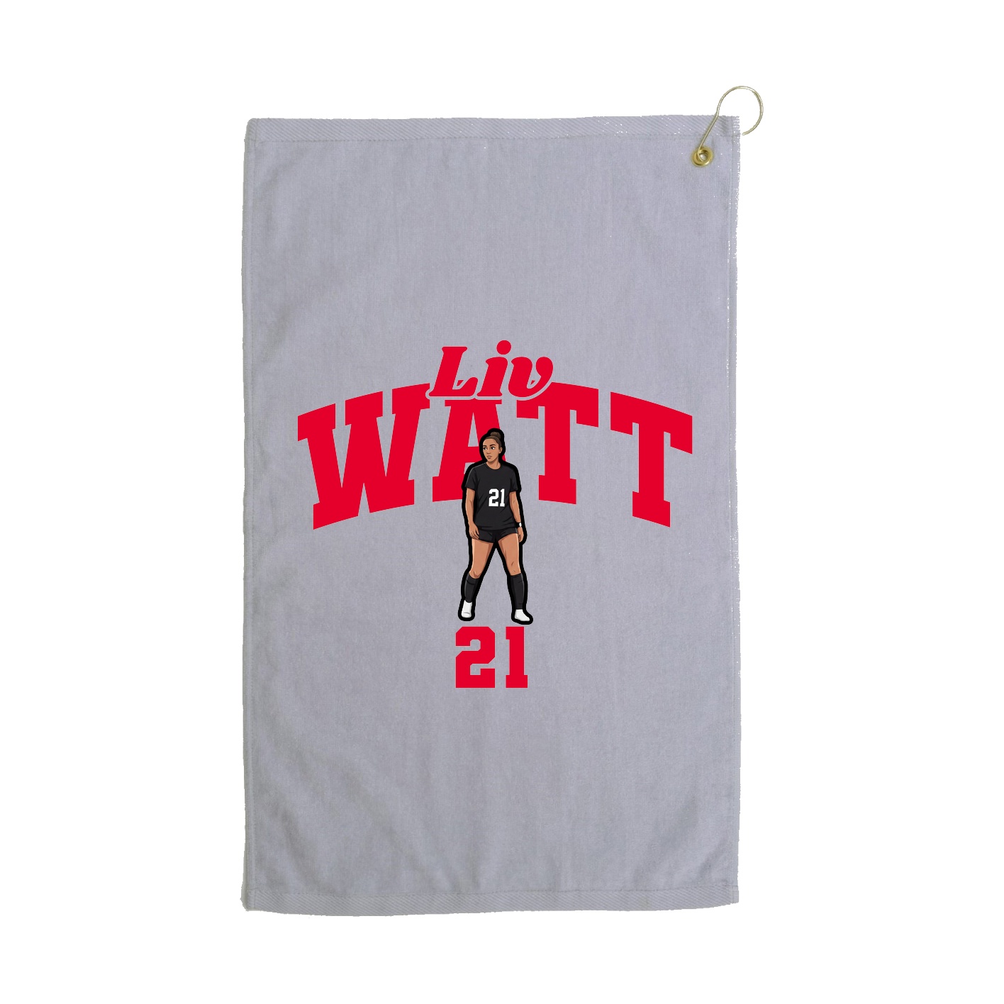 Golf Towel — Signature Arch in Grey