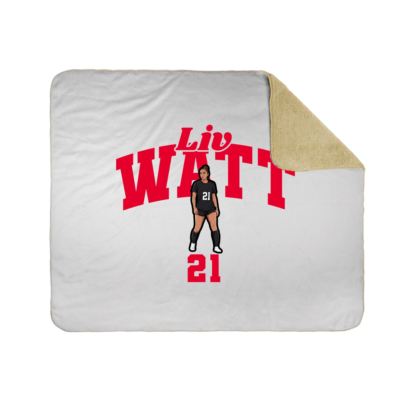 Throw Blanket — Signature Arch in White