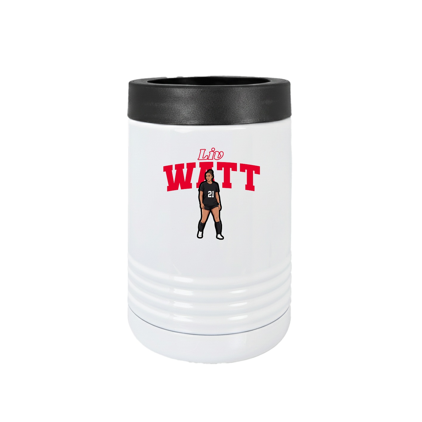 Beverage Holder — Name Arch in White