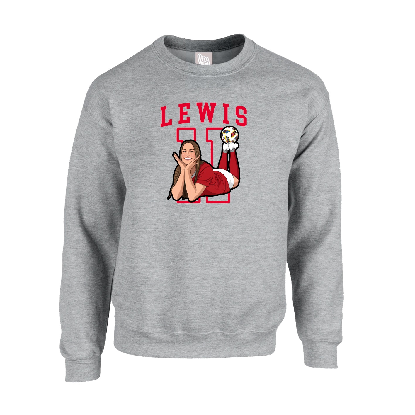 Fleece Crew — Shirsey in Grey