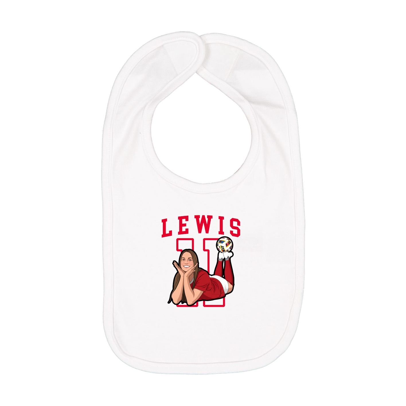 Infant Bib — Shirsey in White