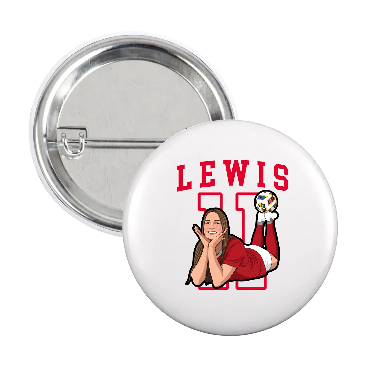 Game Day Button — Shirsey in White