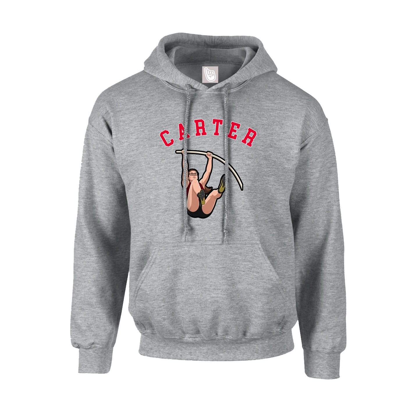 Youth Hoodie — Shirsey Arch in Grey