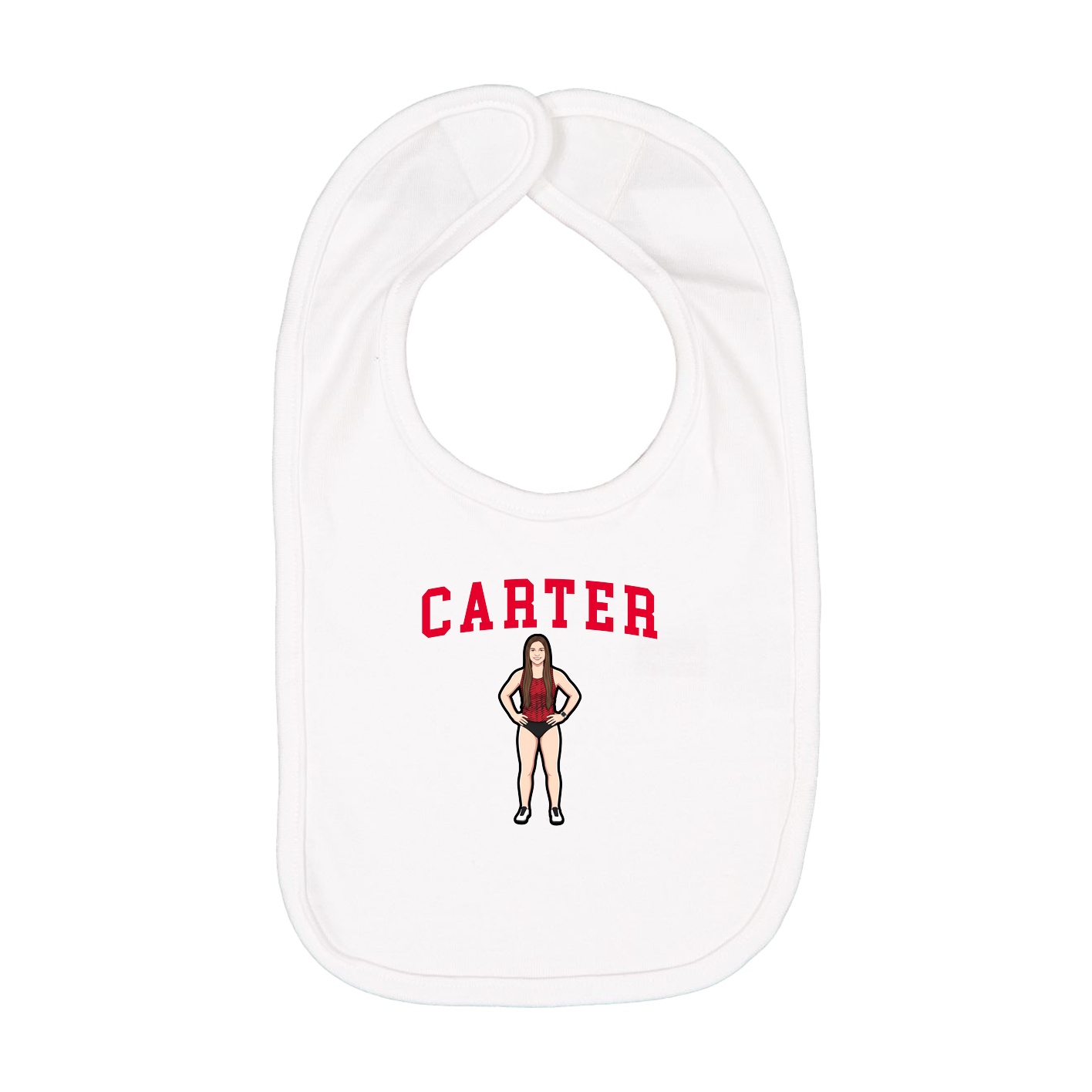 Infant Bib — Shirsey in White