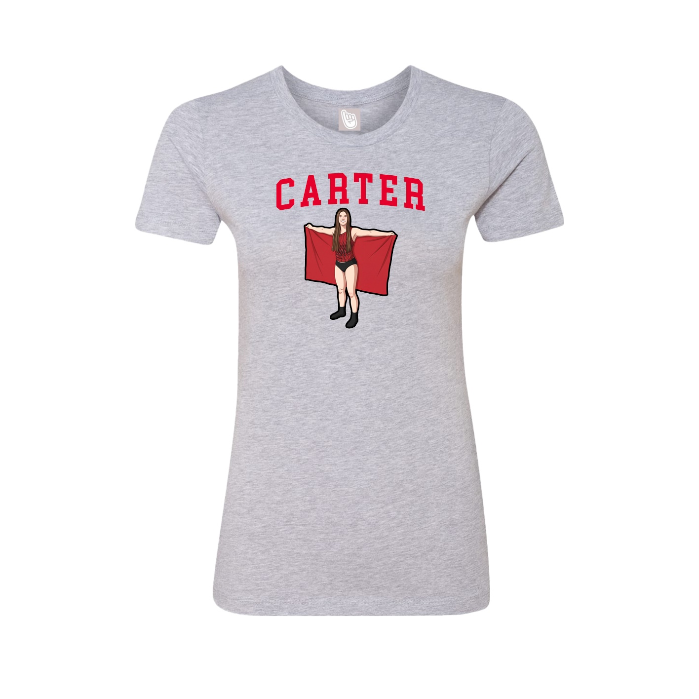 Fitted Women's Tee — Shirsey in Grey