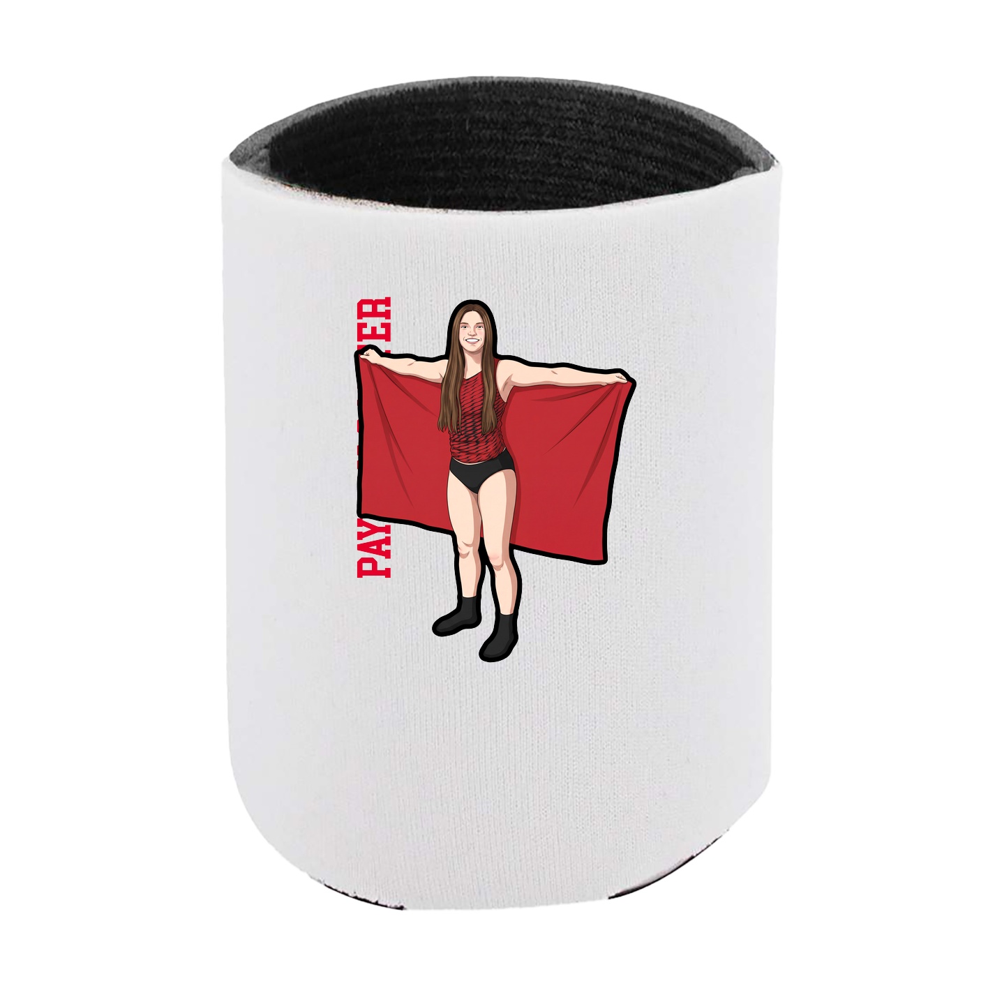 Can Holder — Name Vertical in White