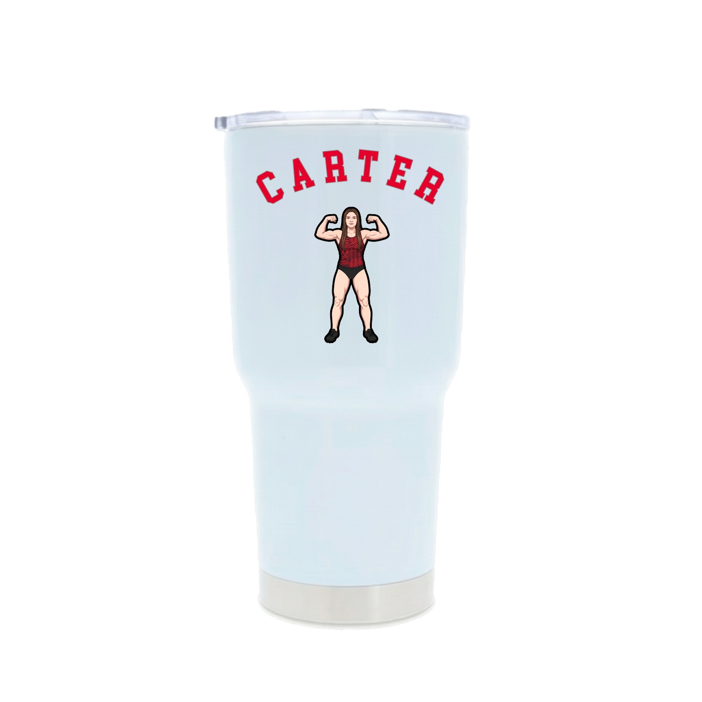 30oz Stainless Steel Tumbler — Shirsey Arch in White